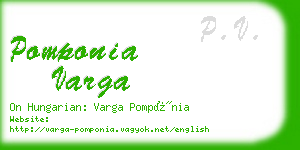 pomponia varga business card